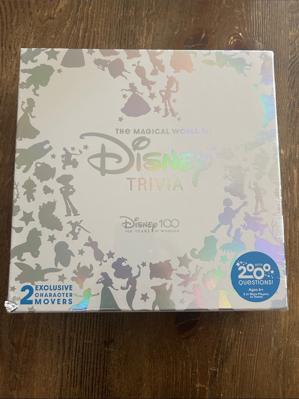 Disney Trivia Game - Holographic White & Iridescent Box